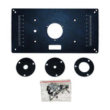 Maxbell Aluminum Router Table Insert Plate for Woodworking Benches Trimmer Precision