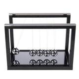 Maxbell Newton's Cradle w/ Mirror Balance Ball Desk Toy Home Office Decor Black