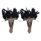 Maxbell 2Pcs Wrist Cuffs Sleeves Mesh Long for Cosplay Brazil Stage