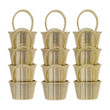 Maxbell 12x Candy box Packaging Decor Storage for Party Decoration Supplies Aureate