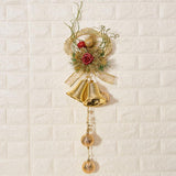 Maxbell Christmas Bell Cluster Door Hanger Door Hanging Pendant Xmas Decor  Gold