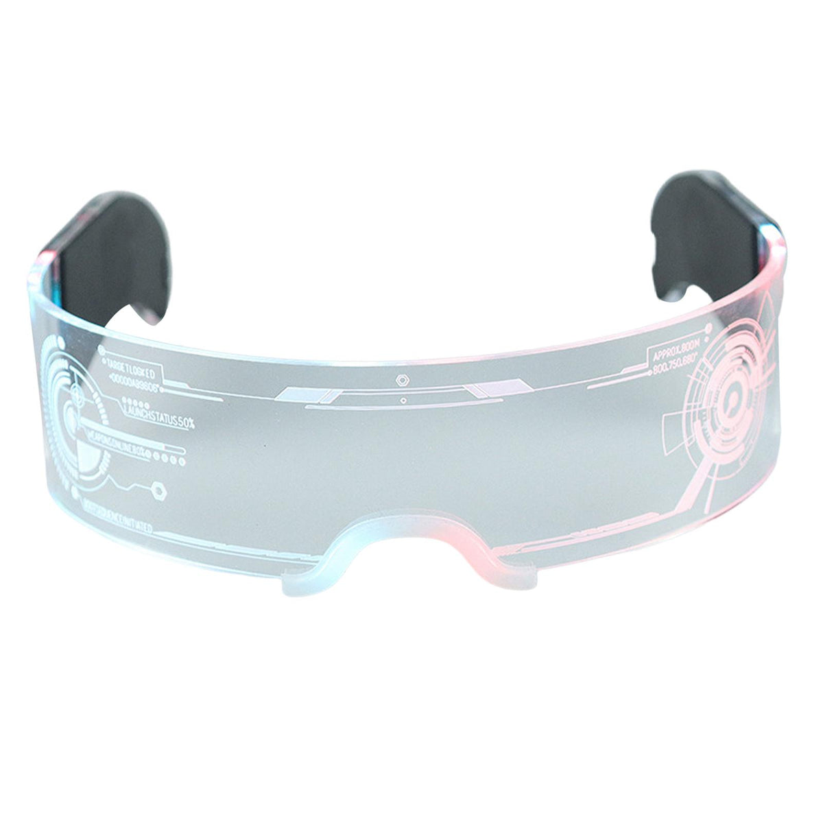 Maxbell LED Glasses 7 Color Light Up Flashing Lenses Visor Goggles Rave Party