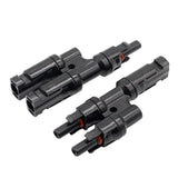 Max MC4 Solar Panel Cable Branch Connector Adapter T Type MMF+FFM Cable