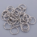 Maxbell 10/20/30 Sets Book Ring Small Loose Leaf Binder Rings Keychain Key Ring 20mm