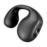 Maxbell 1 Piece Ear Clip Wireless Headset Portable HiFi Sound for Driving Business Black