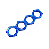 Maxbell Set of 4 Hex Wheel Nut for 1:7 1:8 RC Vehicles Replacement Accessories Blue
