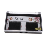 Maxbell Black Soft False Eyelashes for Eyelash Extensions 0.20mm C Curl  8mm