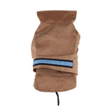 Maxbell Pet Dog Waterproof Clothes with LED Luminous Strip Reflective Coat Coffee S