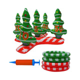 Maxbell Inflatable Ring Toss Set Christmas Tree Xmas Backyard Holiday Party Game Toy With Pump