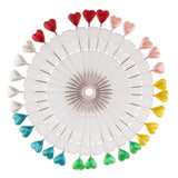 Max 30pcs Multicolor Hijab Scarf Pins Safety Pins Tailor Sewing Pins Heart