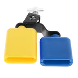 Maxbell Double Mounted Bell Set Noisemaker Percussion Instrument Accessory Style C