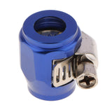 Max HEX-4 AN4 4AN -4 Car Fuel Hose Clamp Oil Line Fastener Hex Finisher  Blue