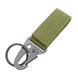 Maxbell Nylon Webbing Buckle Hanging Belt Key Hook for Outdoor Activities Climbing Green
