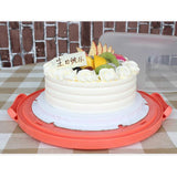 Maxbell Portable Cake Carrier Plastic Cupcake Container Muffin Packing Box Oragne