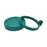 Maxbell Wide Mouth Glass Jar Lid and Silicone Spoon Ring Diameter 3.38 inch Durable Green