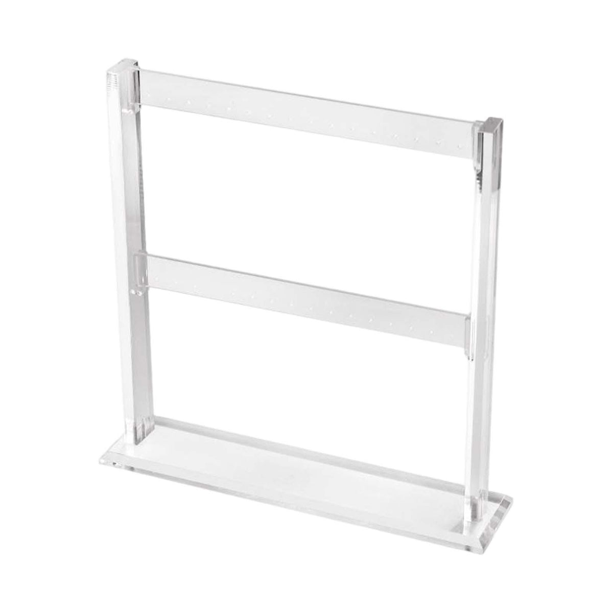 Maxbell Acrylic Earring Display Stand Transparent Two Tier for Ear Studs Women