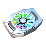 Maxbell Portable Magnetic Mobile Phone Cooler Mini Cordless for Playing Games Lives Silver