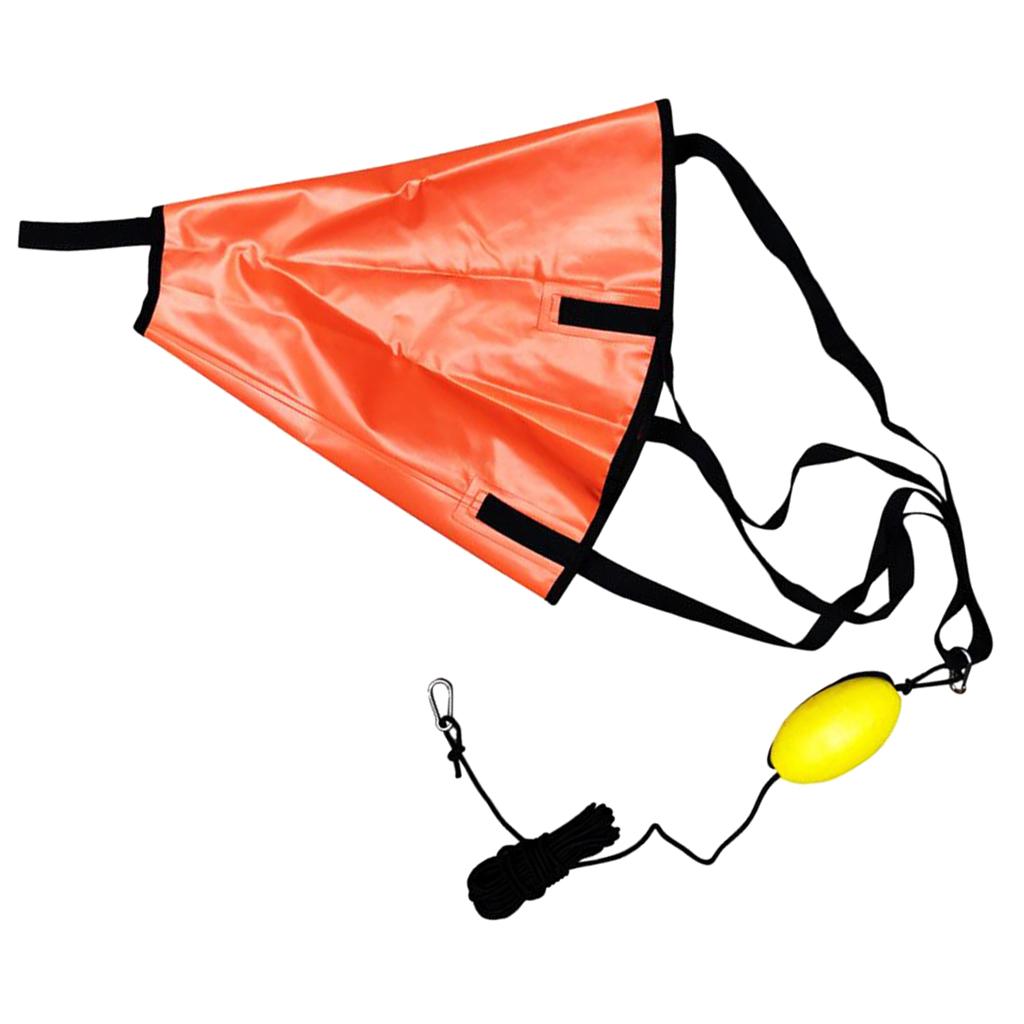 Max Sea Anchor Drogue Sail Drifting Sock Brake for Boat Yacht 18''