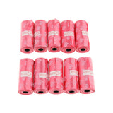 Maxbell 10Pcs Pet Dog Puppy Waste Poop Bags Standard and Biodegradable Red