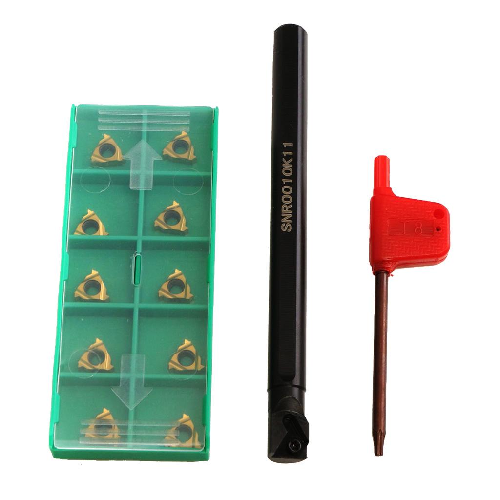Max Lathe Threading Boring Turning Tool Holder With Carbide Inserts