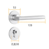 Maxbell Door Handle Lock Front Back Lever Lock Bathroom Bedroom Door Handles #11