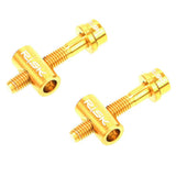 Maxbell Mountain Bike Seatpost Screw Saddle Pipe Head Fixed Screw Golden 30mm