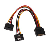 Maxbell SATA Power Cable SATA 15 Pin Male to 2x Female Splitter Cables Cord