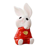 Maxbell Cartoon Rabbit Statue Animal Model Desk Ornament for Office Home Decor 4cmx1.9cm