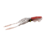 Maxbell Soft Fishing Lure Artificial Durable Fishing Tackle Vivid Elastic Squid Bait Red