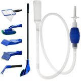 Maxbell Fish Aquarium Five Cleaning Kit Glass Brush fishing nets fishes tank Cleaner