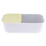 Max Maxb Wall Mounted Free Punching Bathroom Storage Rack Suction Cup Shelf Yellow