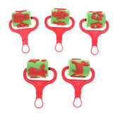 Maxbell 5pcs Christmas Themed Foam Paint Rollers Painting Tools for Kids DIY Craft