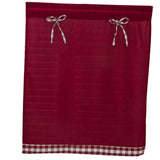 Max 1 Panel Kitchen Curtain Tier Small Window Drape Decor Wine Red_74x61cm