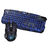 Maxbell J10 English Character Backlight Cracked Gaming Mouse Keyboard Combo Set