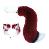 Maxbell Faux Fur Wolf Ears and Tail Set Costume Accessories Gift for Stage Shows