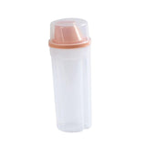 Maxbell Sealed Cereal Container Food Dispenser Rice Storage Bin for Sugar Cereal Pink  Large