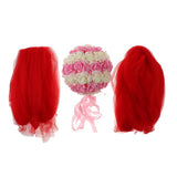 Max Wedding Flowers Balls with Tulle Wedding Venue Hanging Decor Pink White