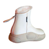 Maxbell Women's Winter Snow Boot Soft Plush Thick Soled for Climbing Fishing Outdoor 40 Beige