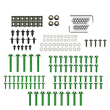 Max Complete Set Motorcycle Windscreen Fairing Bolts Fastener Clips Screw Green