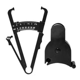 Maxbell 2Pcs Body Fat Caliper and Tape Measure for Body Measurement Tool Gym Black