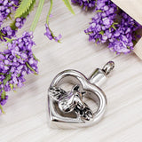 Maxbell Lovely Puppy Dog Heart Urn Pendant Memorial Keepsake Cremation Ashes Locket