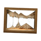 Maxbell Moving Sand Art Picture Hourglass Sandscapes Decoration for Living Room Photo Frame Brown