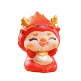 Maxbell Chinese New Year Dragon Figurine Mini Creative for Tabletop Office Bookshelf Style A