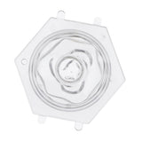 Maxbell Plastic Clear 3D Lotus Flower Shaped Candle Soap Making Mold for DIY Crafts