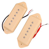 Max Soapbar P90 Guitar Pickup Neck&Bridge for LP EPI Guitar Replacement Cream