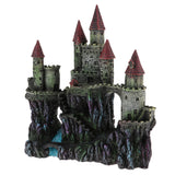 Max Aquarium Ornament Antique Castle Tower Fish Tank Resin Decoration Dark Green