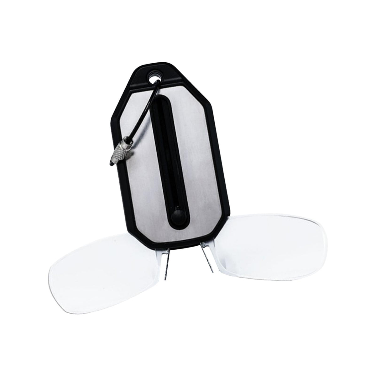 Maxbell Keychain Case and Readers Accessory Easy to Install on Nose Readers and Case Clear White,+250
