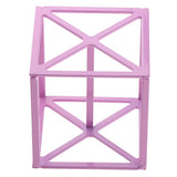 Maxbell Makeup Powder Puff Display Stand Holder Sponge Organizer Drying Shelf Rack Purple