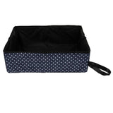 Maxbell Cat Litter Box Tray, Anti Splash Toilet Pan, Prevents Litter Scatter Dark Blue