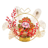 Maxbell Chinese New Year Ornaments Lighted Artificial Potted Flower for Home Wedding Style E